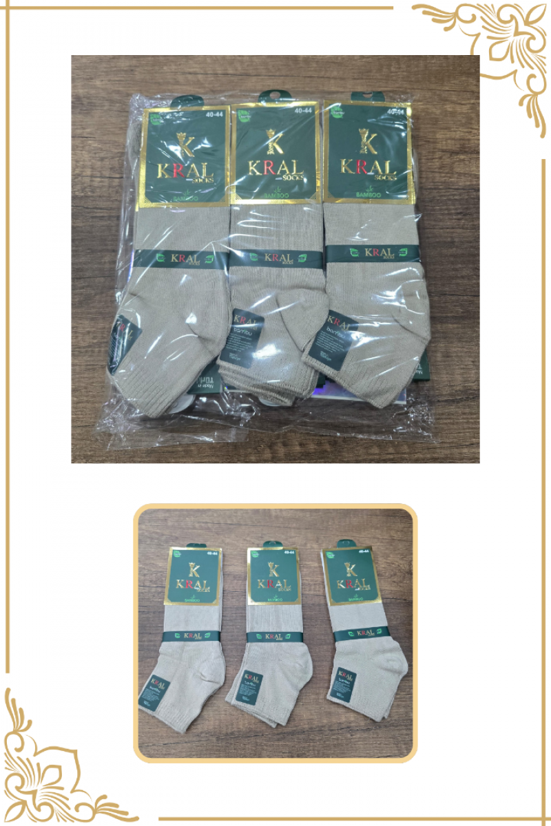 Erkek Yazlık Bambu Patik Çorap Erkek Yazlık Bambu Patik Çorap