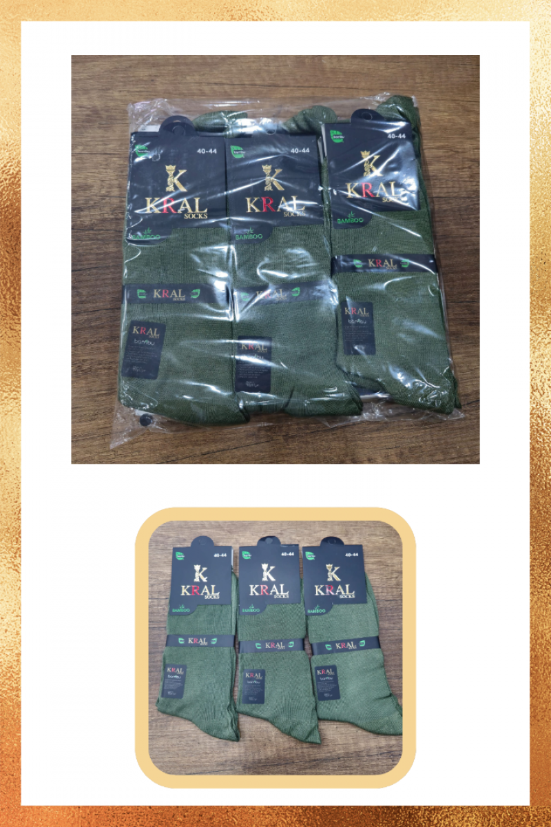 Erkek Yazlık Bambu Soket Uzun Karma Renkli Çorap 12 ÇİFT